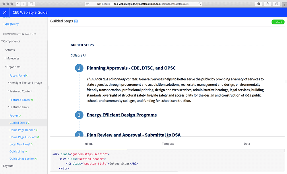 CEC Pattern Library