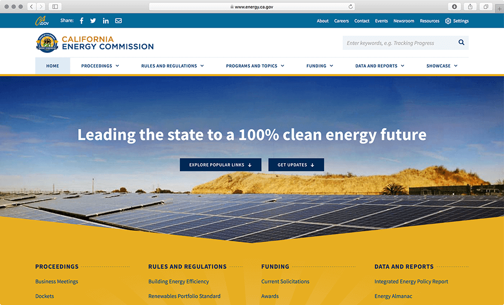 California Energy Commission Website