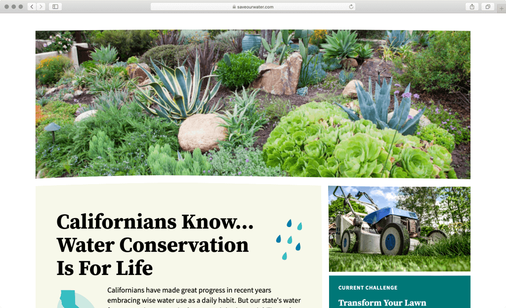 saveourwater.com screenshot