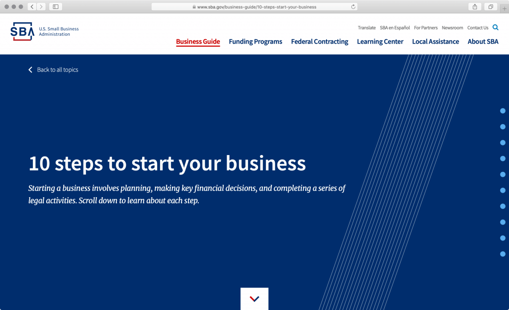 sba.gov screenshot