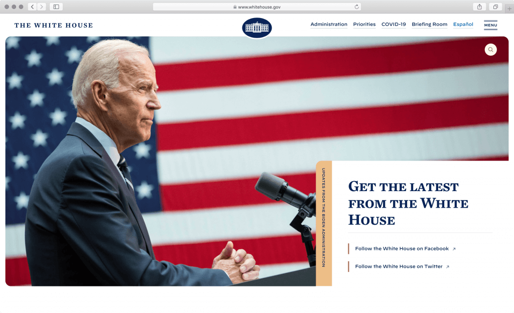 whitehouse.gov screenshot